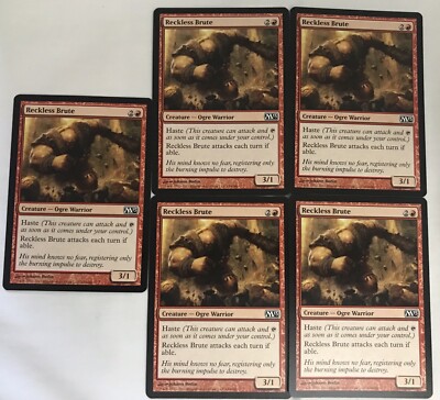 MTG 5x Reckless Brute Set M13