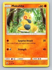 Carta Pokemon 2017 Sole e Luna Makuhita 67/149