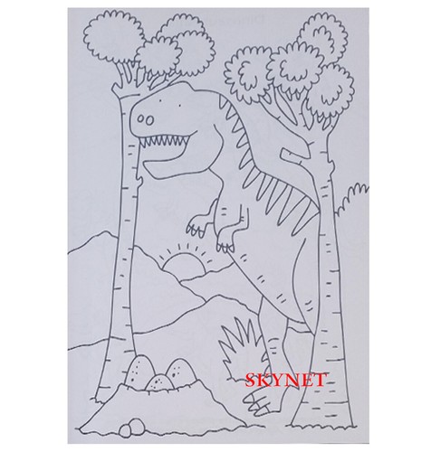 A4 KINDER DINOSAURIER MONSTER ALIENS MALBUCH BÜCHER STIFTE WEISSE SEITE - Bild 4 von 21