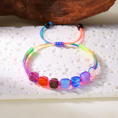 Natural Stone Colorful Beads 7 Chakra Bracelet Yoga Healing Balance Women Gift - Picture 15 of 18