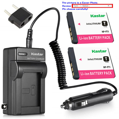 Kastar Battery AC Charger for Sony NP-FT1 & Sony Cyber-shot DSC-L1/L Camera