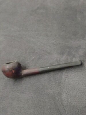 Alte lange Pfeife - Typ ''Lesepipe'' / Churchwarden - Heidekraut & Ebonit