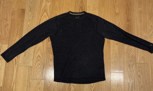 Mens Smartwool Merino 250 Thermal Shirt Long Sleeve Base Layer Charcoal Outdoors