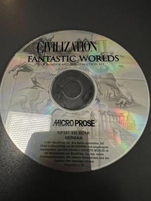 Sid Meier's Civilization 2 Fantastic Worlds Erweiterung - PC - Original  CD-ROM