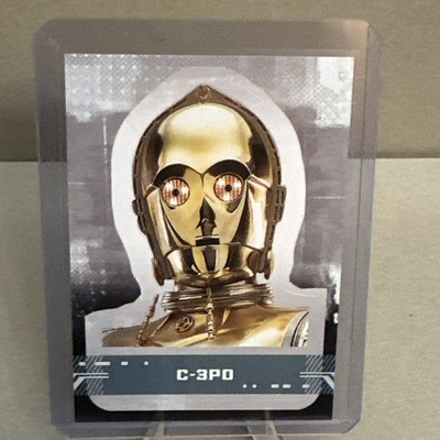 Star Wars Rise of  Skywalker C3PO Sticker Card - CS-8