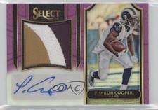 2016 Panini Select Purple Prizm 14/60 Pharoh Cooper #JS-PC Auto 0a3