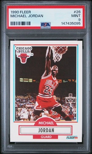 1990 FLEER MICHAEL JORDAN #26 PSA 9