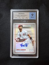 2021 Topps 70 Years of Baseball Auto Jose Garcia Rookie Auto RC MTG Grade 9Mint
