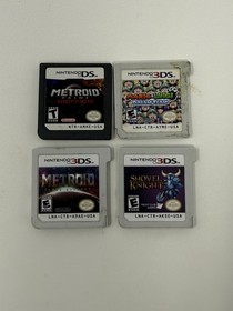 Nintendo 3DS XL Samus Edition + 4 games, Case