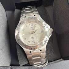 Rare TAG Heuer Kirium Chronograph Watch Mint Stainless Steel Swiss New Battery