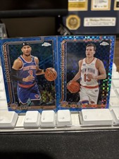 2025-26 Topps Chrome - Tyler Kolek Josh Hart Blue X-Fractor NY KNICKS 🔥