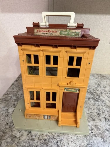1974 Vintage Fisher Price Sesame Street 938 Little People Play Set  - USED