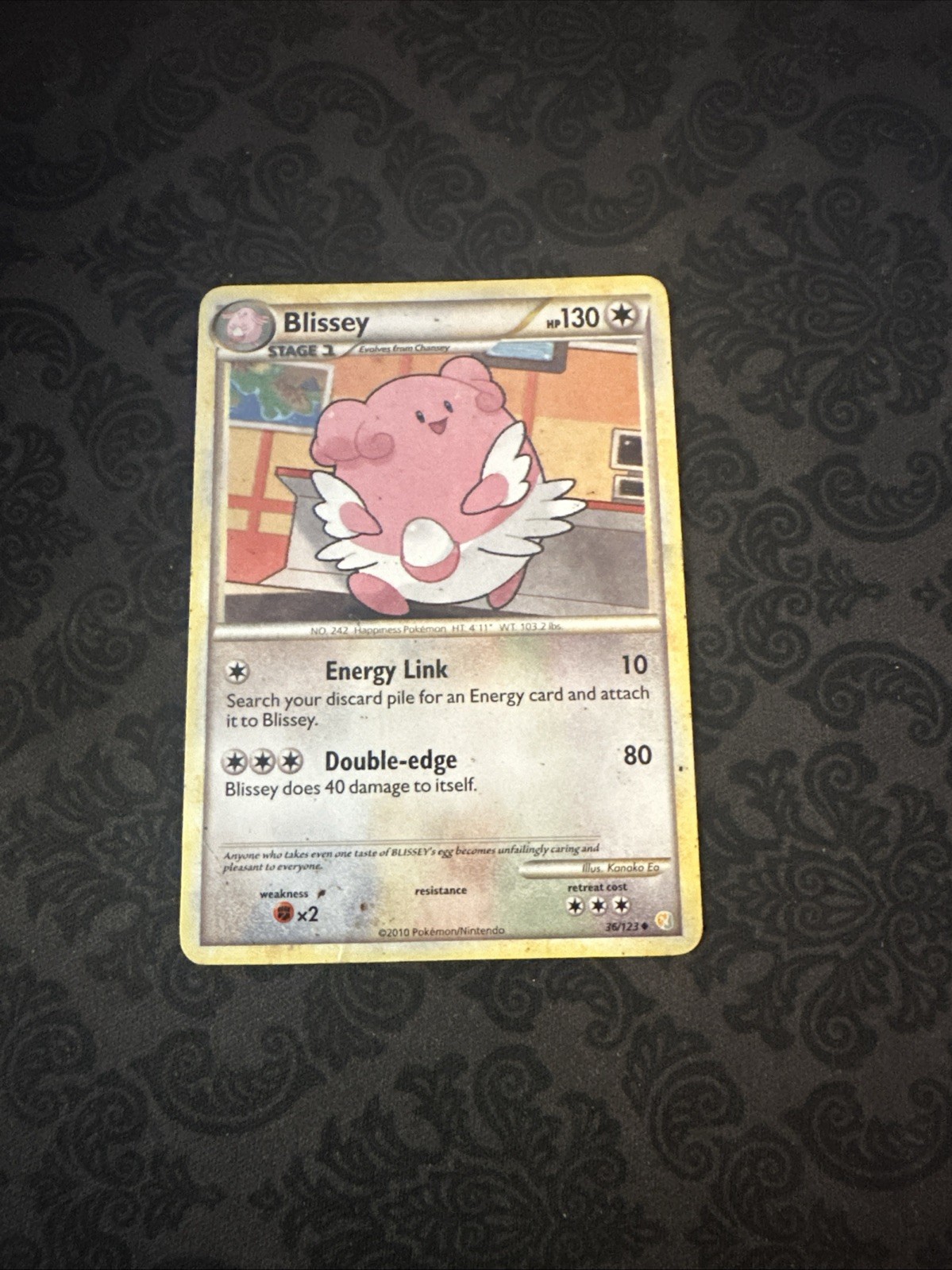 Blissey 36/123 Pokemon English HeartGold & SoulSilver Base Set 2010