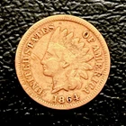 1864-L Indian Head Cent • Strong ”L” • VG+/Fine • Key Date