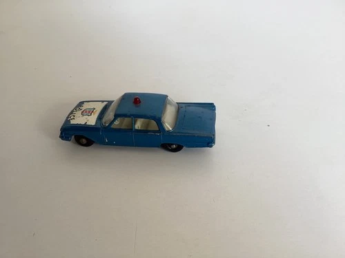 Vintage Lesney Matchbox Series Ford Fairlane US Police Car MB 55b Original Good