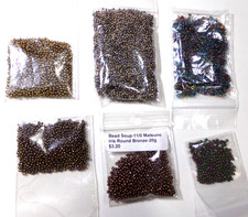 Glass Seed Beads 8/0 Unused 2.1 oz 60.3g Jewelry Craft Supply AF55