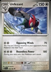 Unfezant 135/162 Temporal Forces Uncommon