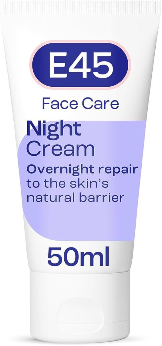 E45 Face Night Cream - Nourishing Night Moisturiser to Restore Skin Barrier –