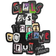 Patch - C&D Visionary - Cyndi Lauper Wanna Have Fun 3.1"x3.8" Iron-On