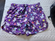 Happystride Lucky Charms Unicorn Running Shorts Unisex Size XL Brand New No Tags