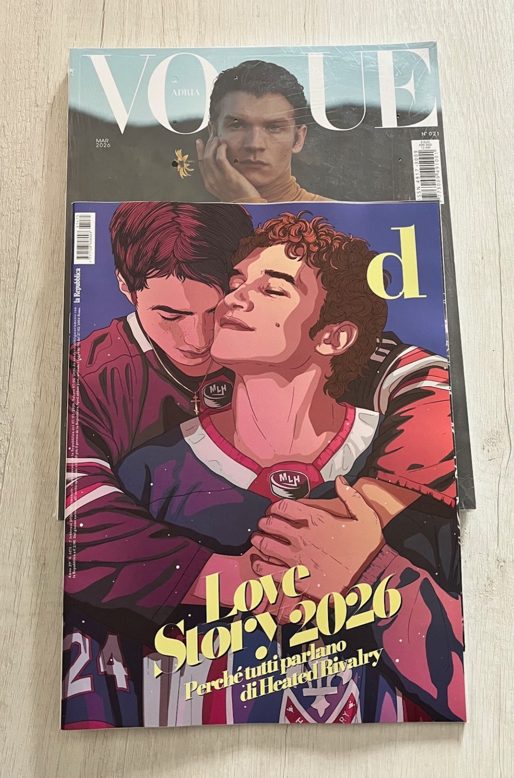 CONNOR STORRIE for VOGUE ADRIA + D Repubblica Magazine 2026 New HEATED RIVALRY