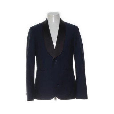 Mango Premium, Smokingjacke, Größe: 48, Blau, Polyester/Viskose, Einfarbig #WW5