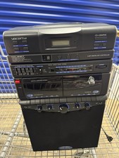 VocoStar by VocoPro Karaoke System VP-890G Microphones Cassette CD Deck TESTED