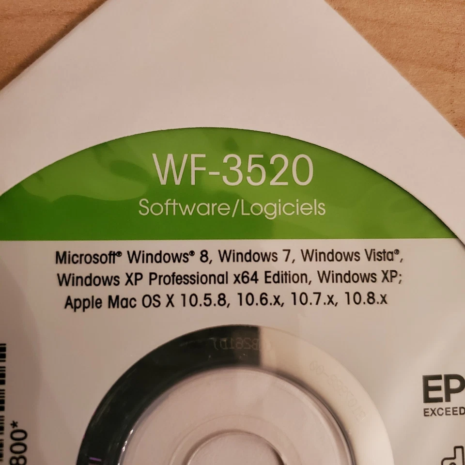 Very Clean Epson WF-3520 Printer Software Drivers ABBYY FINEREADER Comprend - Image 3 of 4