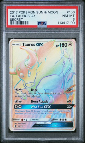Tauros-GX graded PSA 8 for sale on eBay