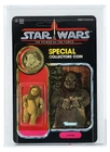 1985 Kenner Star Wars Power of The Force Lumat w/ Coin 92 Back - AFA Y-NM 80+