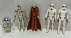 Kenner Star Wars 1970's Action Figures Ben Obi-Wan C-3PO 2 Storm Troopers R2-D2