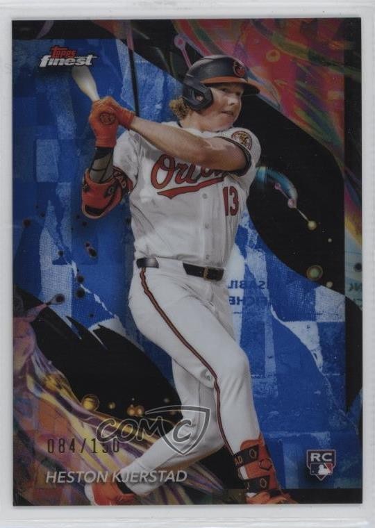 2024 Topps Finest Uncommon Blue Refractor /150 Heston Kjerstad #139 1bi0