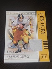 2019 national treasures CENTURY MATERIALS  TERRY BRADSHAW SERIAL NUMBERED 3/10