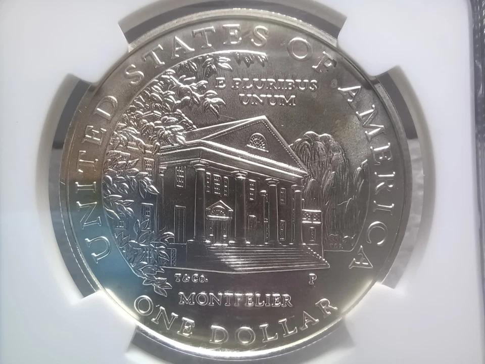 1999-P Dolly Madison Silver Commemorative $1 NGC MS-70. Flawless Coin. Vid SL159 - Image 2 of 4
