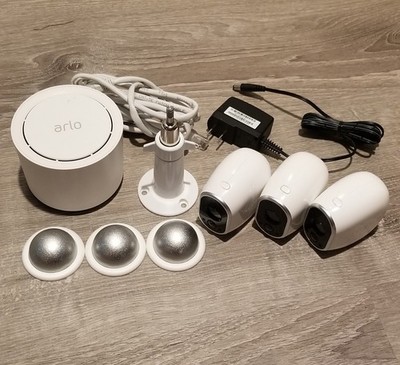 Arlo Netgear Home Security Camera System Model VMC3030 Cameras, Base,  Mounts