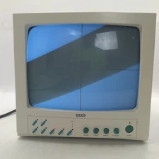 Vintage Exxis Model EO4120Q Security Video Monitor TV 4 Camera Input
