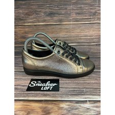 Ecco Women's Soft 7 Leather Metallic Casual Lace Up Shoes Size 6