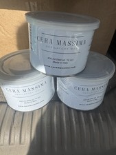 3X Cera Massima Depilatory Wax 400 ml 14 OZ Made in Italy, Gold Pearl