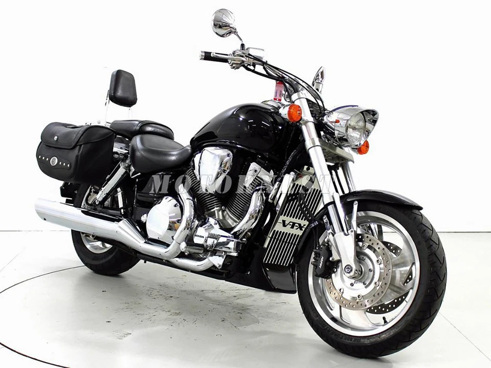 Protector protector de enfriador de tanque para Honda VTX1800 (02-08) cubierta de parrilla de radiador de calavera Foto 2 de 4