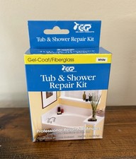 Gel-Coat Fiberglass Tub and Shower Chip Gouge Surface Repair Kit - White