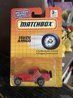 Vintage 1993 Matchbox Isuzu Amigo Red Motors Collection MB 52 Diecast Metal 1:64