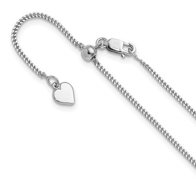 925 Sterling Silver 1.4mm Curb Chain Necklace 22 Inch Mens Womens