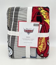 Pottery Barn Disney and Pixar Cars Toddler Quilt 36x50   NEW