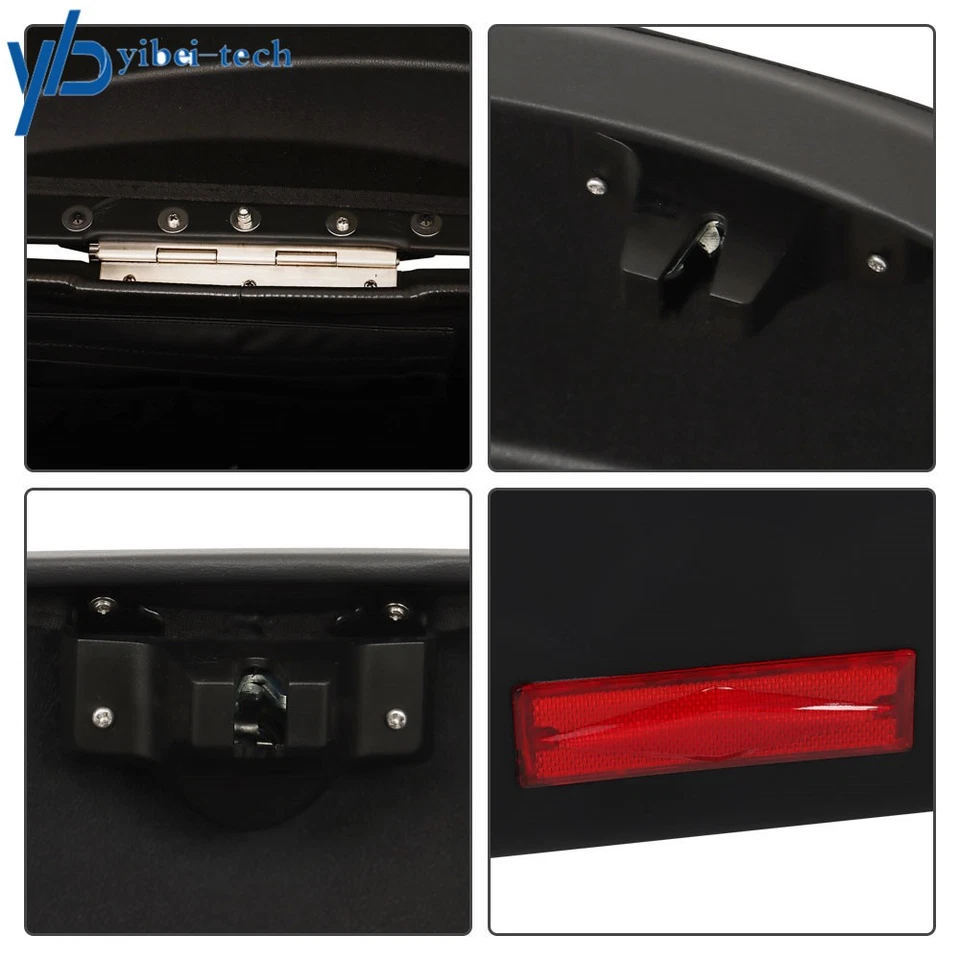 Hard Bags Saddlebags & Heavy Duty Mounting Kit For Yamaha Kawasaki Honda Classic Foto 3 de 4