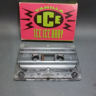 Vanilla Ice - Ice Ice Baby Radio Edit Single Cassette Tape 1990's