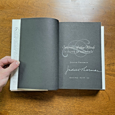 Secrets of the Flesh: A Life of Colette by Judith Thurman - SIGNED 2nd Print '99