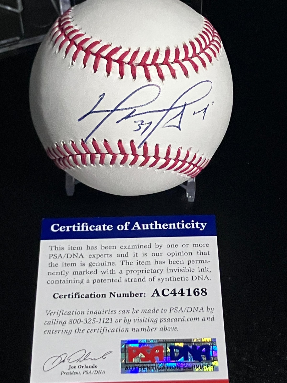 Red Sox DAVID ORTIZ Autographed Major League Baseball Sweet Spot w/ PSA/DNA Cert