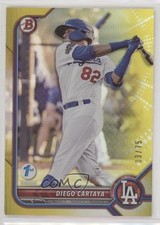 2022 Bowman 1st Edition Yellow Foil 3/75 Diego Cartaya #BPPF-103 1o2