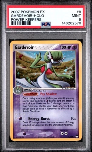 2007 POKEMON EX POWER KEEPERS #9 GARDEVOIR-HOLO PSA 9