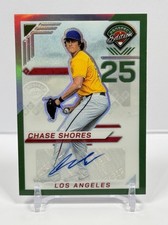 Panini 2025 Prospect Edition Prizm Autograph Chase Shores #52 Los Angeles Angels
